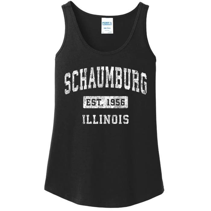 Schaumburg Est 1956 Illinois Il Vintage Established Sports Design Ladies Essential Tank