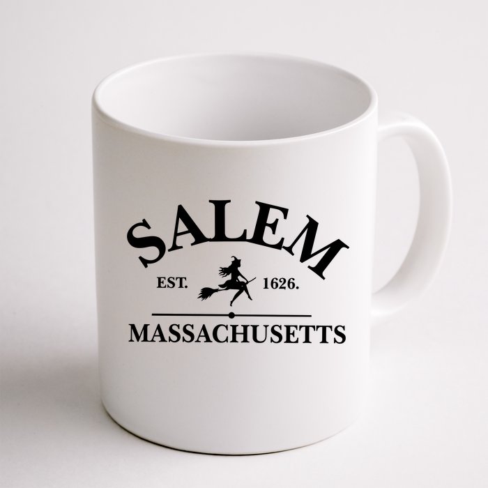 Salem Est 1626 Massachusetts Halloween Witch Wizard Front & Back Coffee Mug