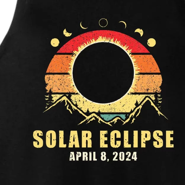 Solar Eclipse 2024 Total Solar Eclipse April 8 2024 Ladies Tri-Blend Wicking Tank