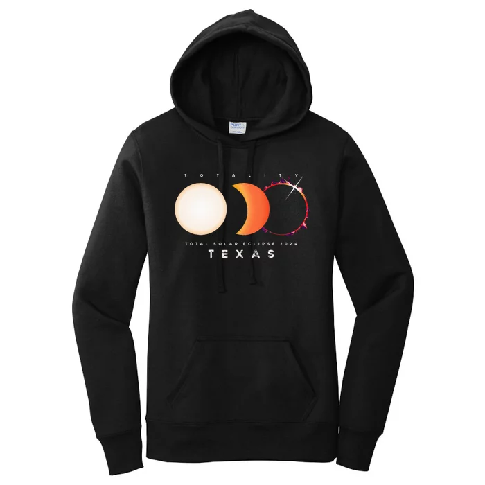 Solar Eclipse 2024 Texas Total Eclipse America Graphic Women's Pullover Hoodie