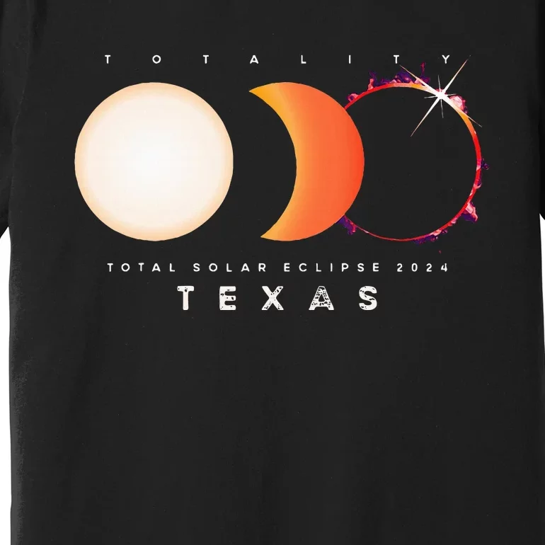 Solar Eclipse 2024 Texas Total Eclipse America Graphic Premium T-Shirt