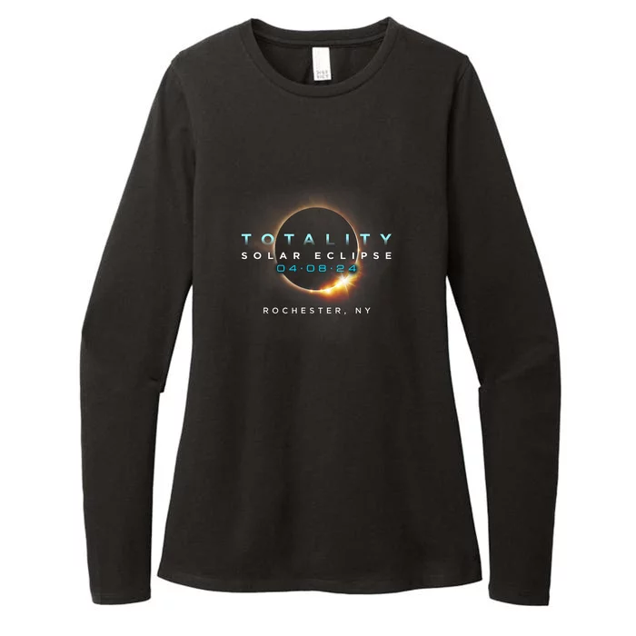 Solar Eclipse 2024 Rochester Ny Totality April 8 2024 Womens CVC Long Sleeve Shirt