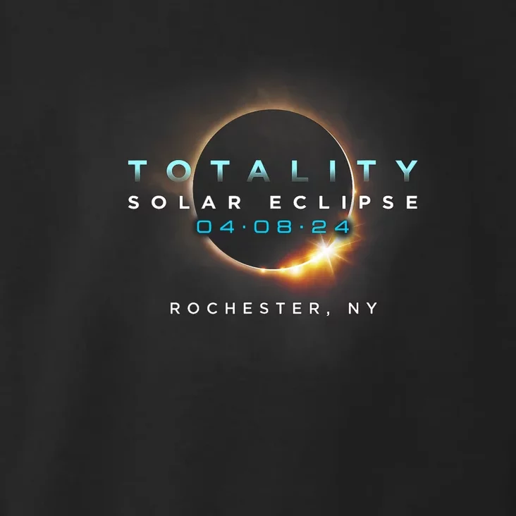 Solar Eclipse 2024 Rochester Ny Totality April 8 2024 Toddler Hoodie