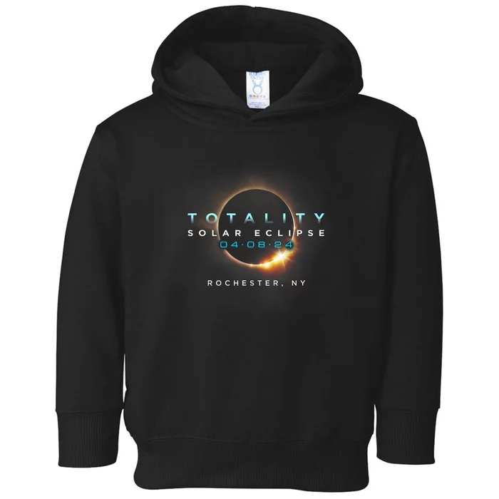 Solar Eclipse 2024 Rochester Ny Totality April 8 2024 Toddler Hoodie