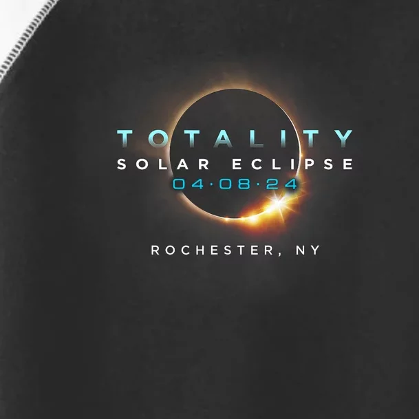 Solar Eclipse 2024 Rochester Ny Totality April 8 2024 Toddler Fine Jersey T-Shirt