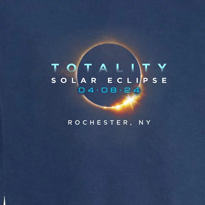 Solar Eclipse 2024 Rochester Ny Totality April 8 2024 Garment-Dyed Sweatshirt