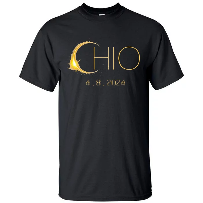 Solar Eclipse 2024 Total Solar Eclipse State Ohio Tall T-Shirt