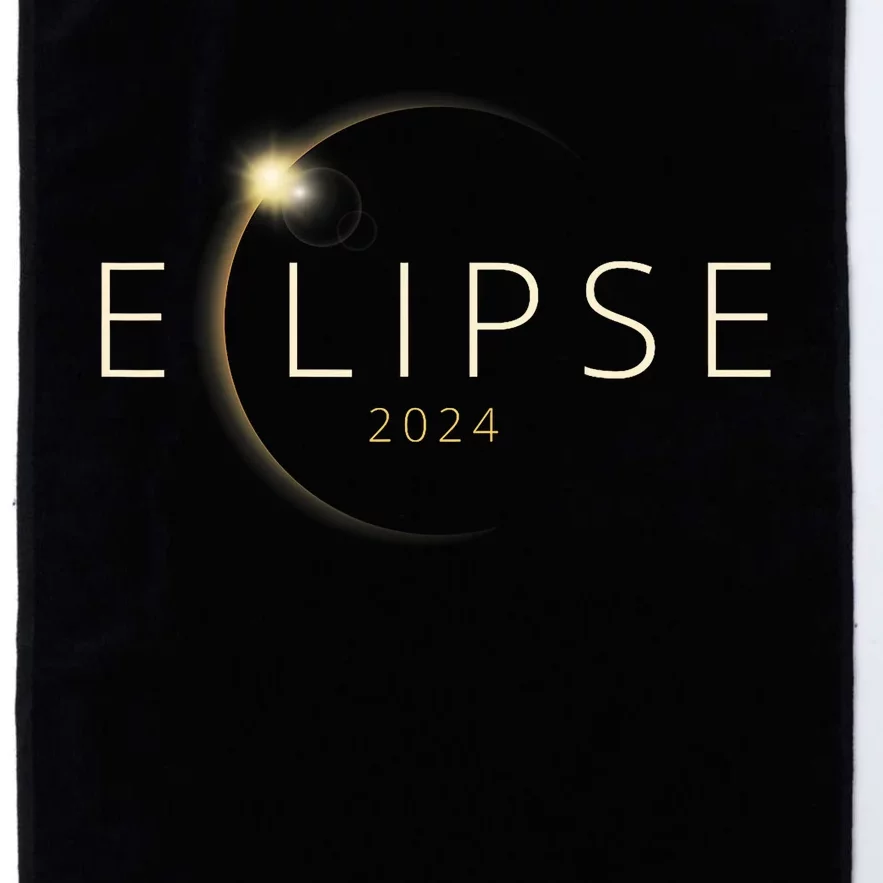 Solar Eclipse 2024 Total Solar Eclipse 4.08.24 Platinum Collection Golf Towel