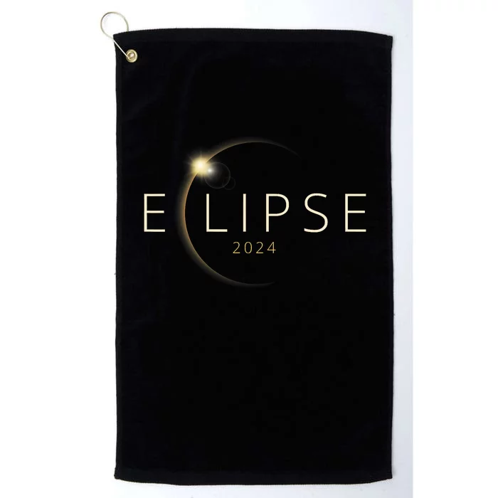 Solar Eclipse 2024 Total Solar Eclipse 4.08.24 Platinum Collection Golf Towel