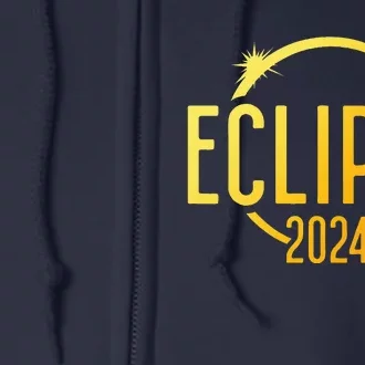 Solar Eclipse 2024 Total Solar Eclipse 4.08.24 Full Zip Hoodie