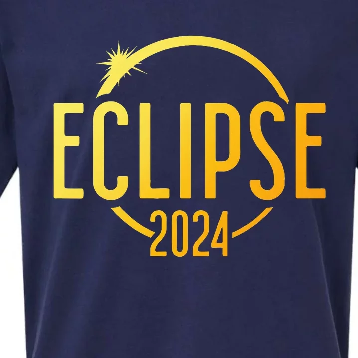 Solar Eclipse 2024 Total Solar Eclipse 4.08.24 Sueded Cloud Jersey T-Shirt