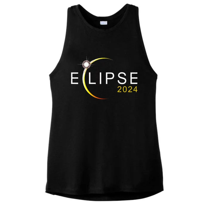 Solar Eclipse 2024 Total Solar Eclipse 4.08.24 Ladies Tri-Blend Wicking Tank