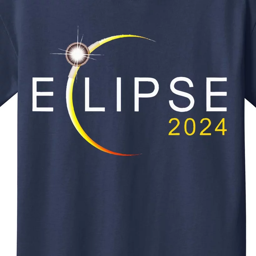 Solar Eclipse 2024 Total Solar Eclipse 4.08.24 Kids T-Shirt