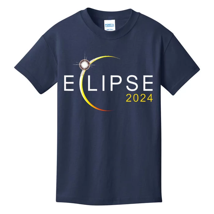 Solar Eclipse 2024 Total Solar Eclipse 4.08.24 Kids T-Shirt