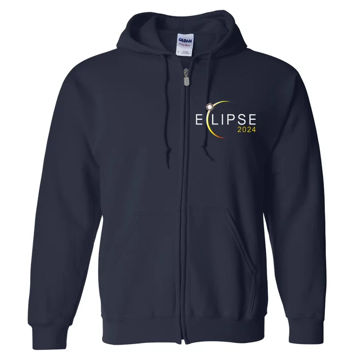 Solar Eclipse 2024 Total Solar Eclipse 4.08.24 Full Zip Hoodie