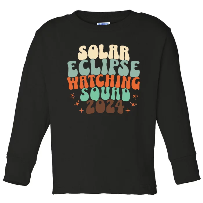 Solar Eclipse 2024 Toddler Long Sleeve Shirt