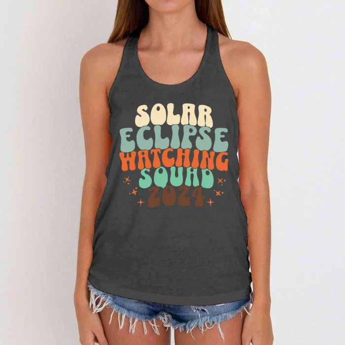 Solar Eclipse 2024 Women's Knotted Racerback Tank