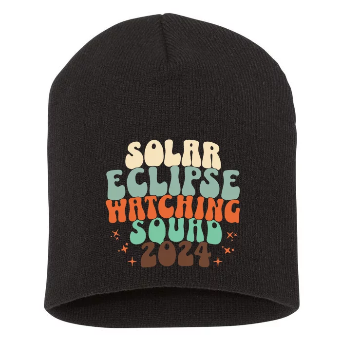 Solar Eclipse 2024 Short Acrylic Beanie