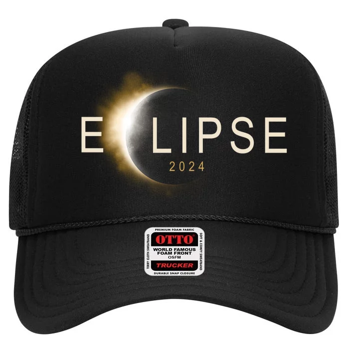 Solar Eclipse 2024 High Crown Mesh Trucker Hat