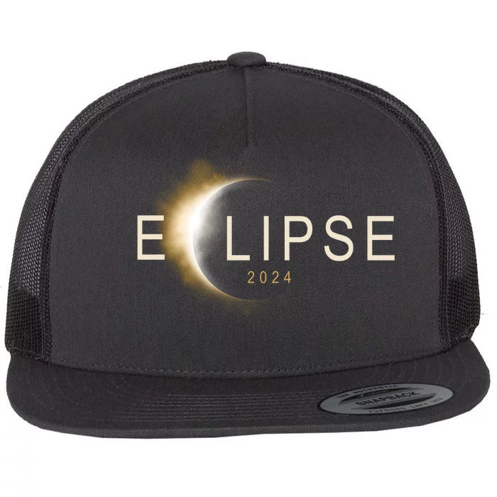 Solar Eclipse 2024 Flat Bill Trucker Hat