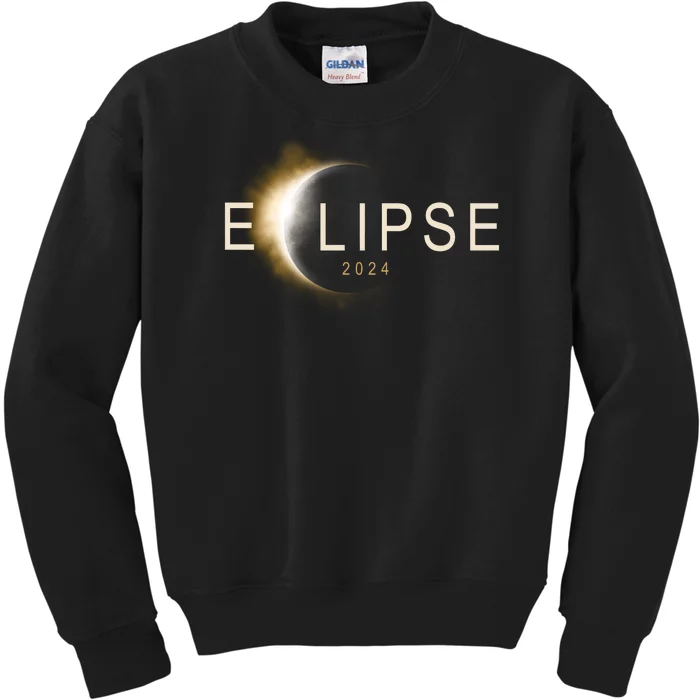 Solar Eclipse 2024 Kids Sweatshirt