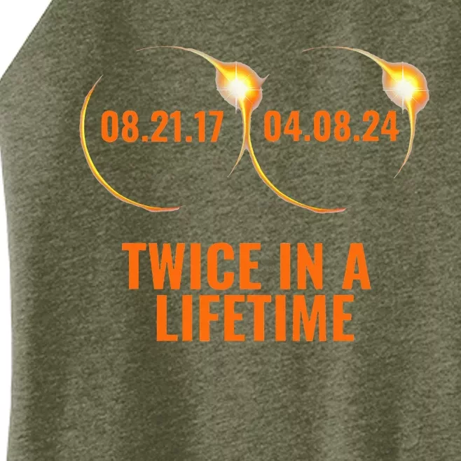 Solar Eclipse 2024 Twice In A Lifetime Solar Eclipse Women’s Perfect Tri Rocker Tank