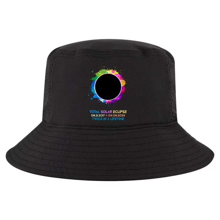 Solar Eclipse 2024 Twice In A Lifetime 2017 Totality Cool Comfort Performance Bucket Hat