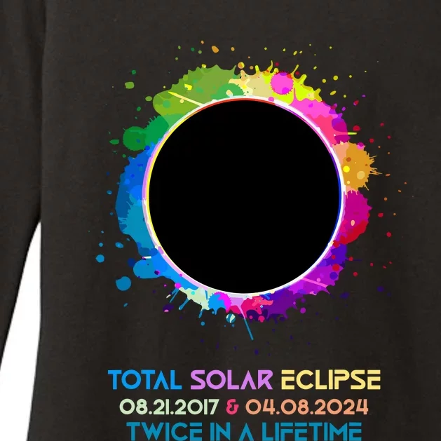 Solar Eclipse 2024 Twice In A Lifetime 2017 Totality Womens CVC Long Sleeve Shirt