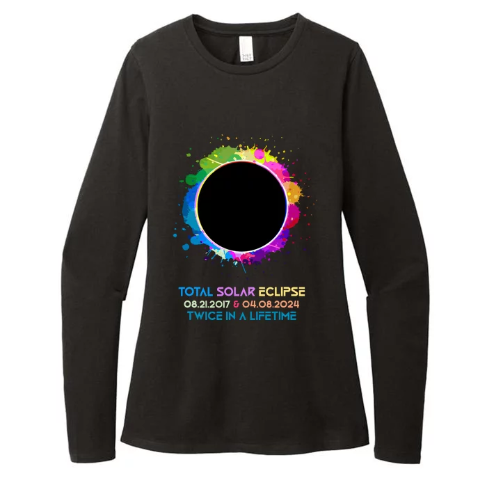 Solar Eclipse 2024 Twice In A Lifetime 2017 Totality Womens CVC Long Sleeve Shirt