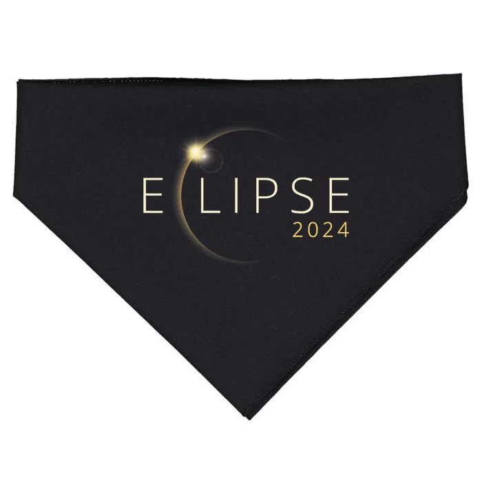 Solar Eclipse 2024 Total Solar Eclipse 4.08.24 Trending Design Eclipse USA-Made Doggie Bandana