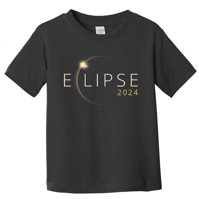 Solar Eclipse 2024 Total Solar Eclipse 4.08.24 Trending Design Eclipse Toddler T-Shirt