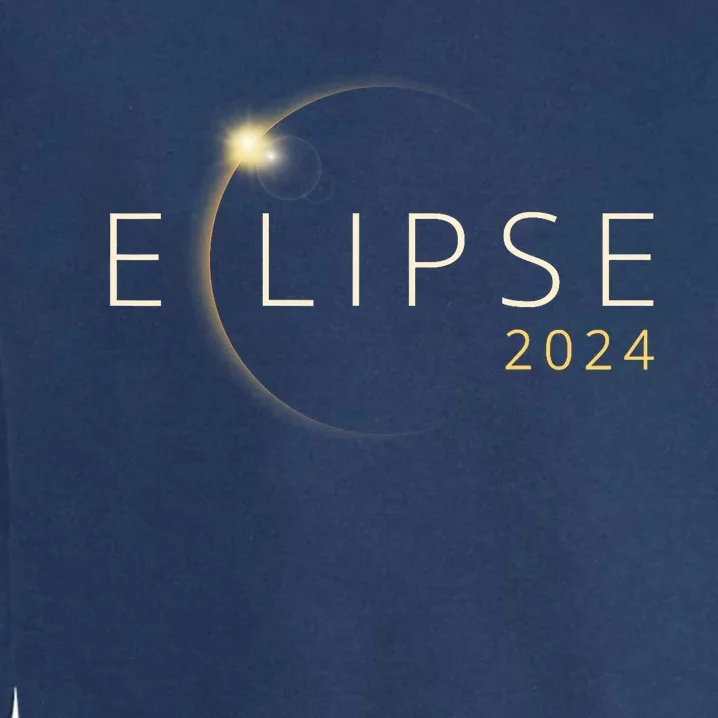 Solar Eclipse 2024 Total Solar Eclipse 4.08.24 Trending Design Eclipse Garment-Dyed Sweatshirt