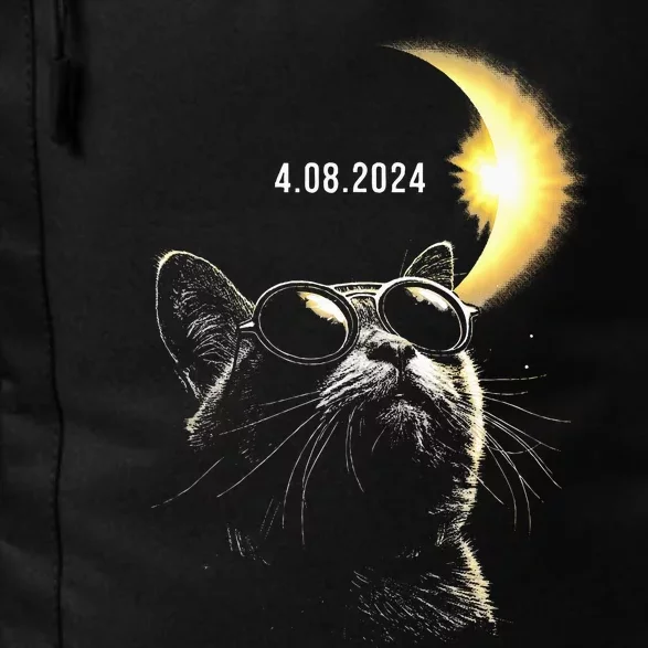 Solar Eclipse 2024 Total Eclipse April 8th 2024 Cat Daily Commute Backpack