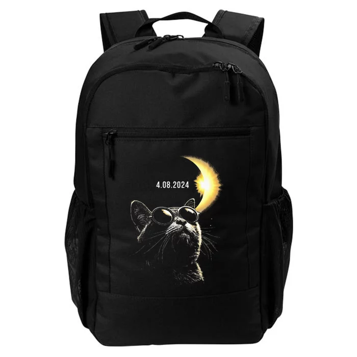 Solar Eclipse 2024 Total Eclipse April 8th 2024 Cat Daily Commute Backpack