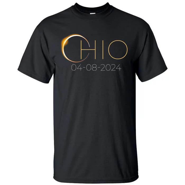 Solar Eclipse 2024 State Ohio Total Solar Eclipse Tall T-Shirt