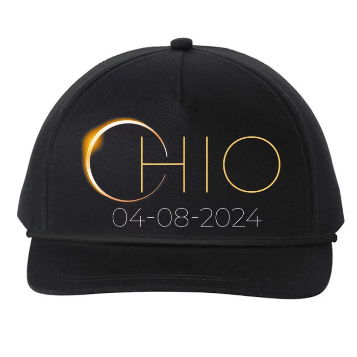 Solar Eclipse 2024 State Ohio Total Solar Eclipse Snapback Five-Panel Rope Hat