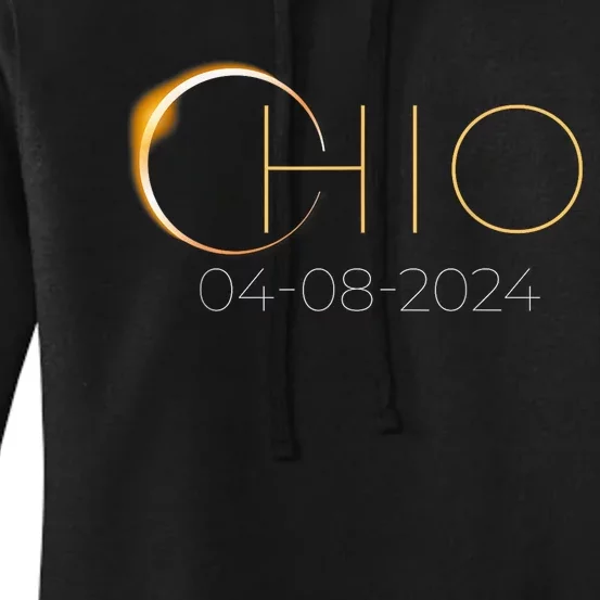 Solar Eclipse 2024 State Ohio Total Solar Eclipse Women's Pullover Hoodie