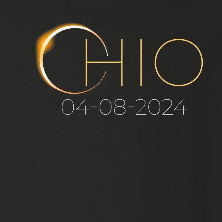 Solar Eclipse 2024 State Ohio Total Solar Eclipse Toddler Long Sleeve Shirt