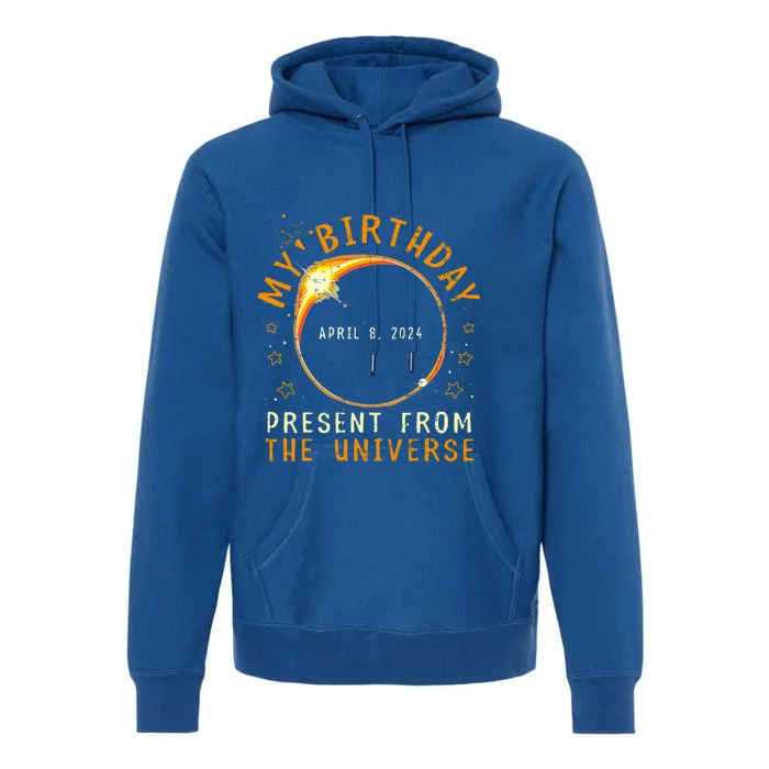 Solar Eclipse 2024 Birthday Present 4.8.24 Totality Universe Premium Hoodie