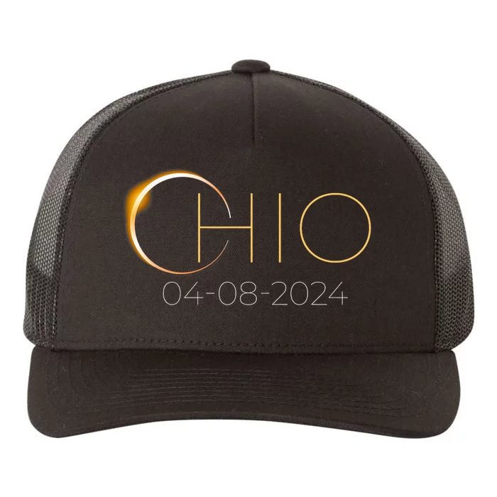 Solar Eclipse 2024 State Ohio Total Solar Eclipse Yupoong Adult 5-Panel Trucker Hat