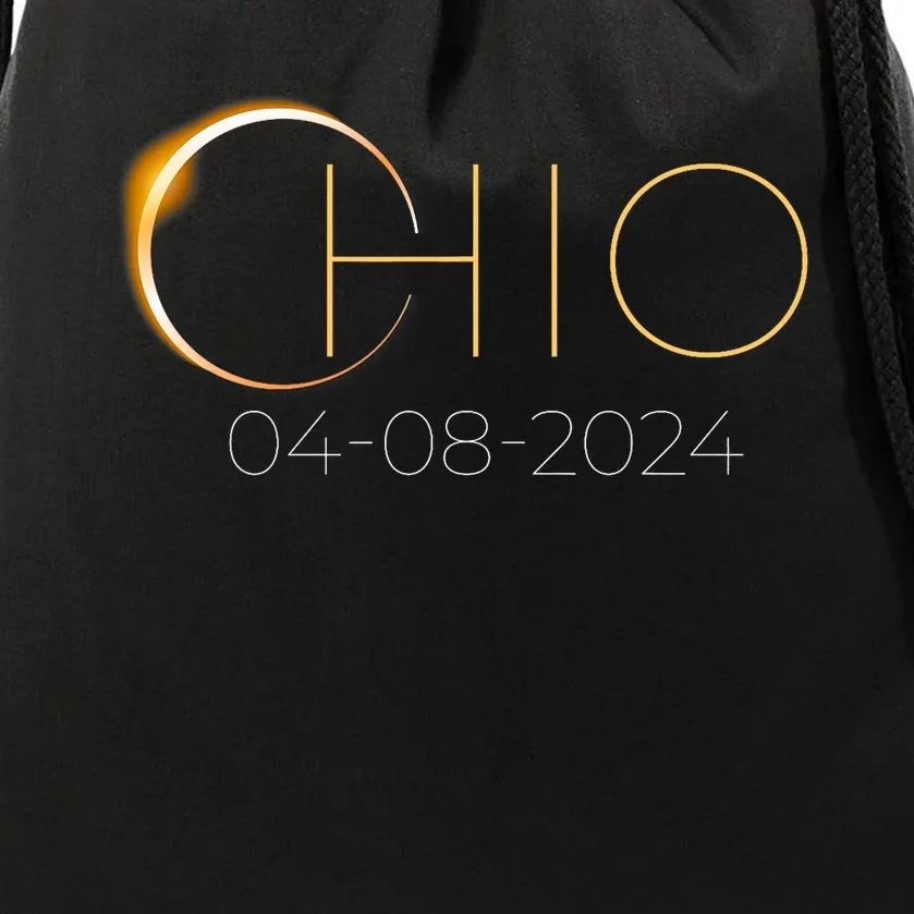 Solar Eclipse 2024 State Ohio Total Solar Eclipse Drawstring Bag