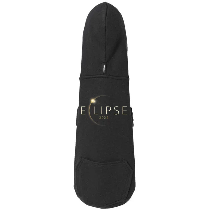 Solar Eclipse 2024 Total Solar Eclipse Doggie 3-End Fleece Hoodie