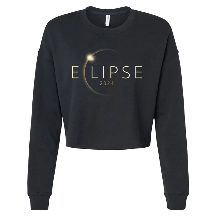 Solar Eclipse 2024 Total Solar Eclipse Cropped Pullover Crew