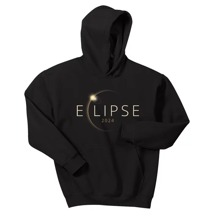 Solar Eclipse 2024 Total Solar Eclipse Kids Hoodie