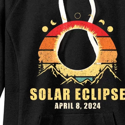 Solar Eclipse 2024 Total Solar Eclipse April 8 2024 Women's Fleece Hoodie