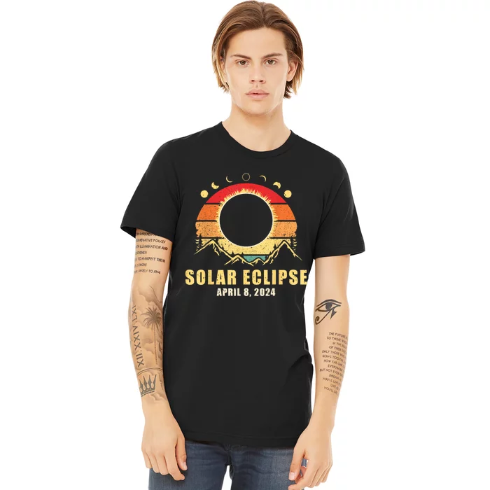 Solar Eclipse 2024 Total Solar Eclipse April 8 2024 Premium T-Shirt