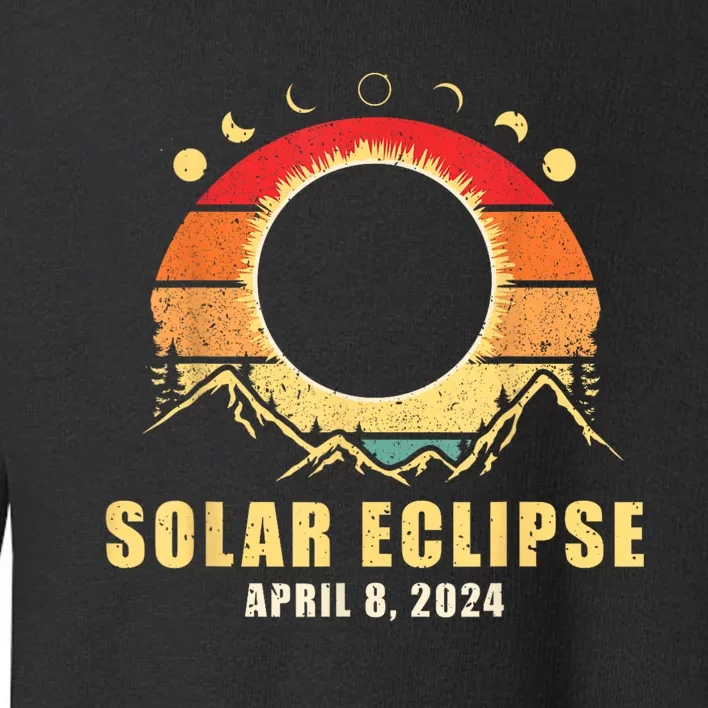 Solar Eclipse 2024 Total Solar Eclipse April 8 2024 Toddler Sweatshirt