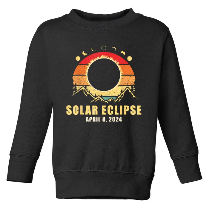 Solar Eclipse 2024 Total Solar Eclipse April 8 2024 Toddler Sweatshirt