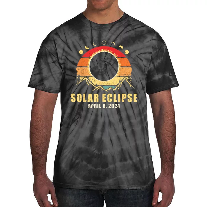 Solar Eclipse 2024 Total Solar Eclipse April 8 2024 Tie-Dye T-Shirt