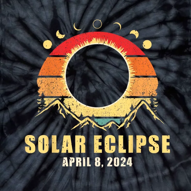 Solar Eclipse 2024 Total Solar Eclipse April 8 2024 Tie-Dye T-Shirt